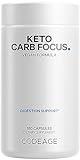 Codeage Keto Carb, White Kidney Bean, Green Tea & Cinnamon Bark Supplement, Triple Action Keto Cheat Vegan Pills, Ketogenic, Low Carb Diet Sugar, 3 Months Supply, Non-GMO, Gluten-Free, 180 Capsules