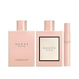 Gucci Bloom 3-Piece Set for Women, (3.4 Oz Eau De Parfum Spray + 3.4 Oz Perfumed Body Lotion+ 0.33 Oz Eau De Parfum Spray)