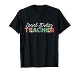 Cute Social Studies Teacher Leopard Social Science T-Shirt for Men Women Girls Kids