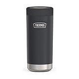 THERMOS ICON SERIES, Slim Beverage Can Insulator - 12 Ounce, Granite - Vacuum Insulated Stainless Steel