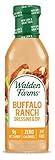 Walden Farms Buffalo Ranch Dressing 12 oz. Bottle Creamy and Spicy Flavor Fresh and Delicious 0g Net Carbs Condiment Kosher Certified So Tasty on Salad Wing Chicken Dip Celery