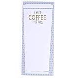 Graphique Magnetic Notepad - I Need Coffee For This Grocery and Shopping List - Fun Decorative To-Do List - Perfect House Warming Gifts - 100 Tear off Sheets (4" x 9.25" x .5")