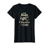 Womens Read Books, Drink Coffee, Eat Chocolate, Pet Cats | Fangirl T-Shirt