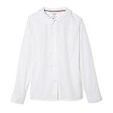 French Toast Little Girls' Long Sleeve Peter Pan Collar Blouse, White, 6