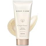 BODY FIRM Crepe Erase Refining Facial Scrub, Anti-Aging Skin Care, Exfoliating Face Wash with Gentle AHA BHA Exfoliators, Exfoliating Pre Treatment for Wrinkle & Crepe Skin, Promotes Collagen, 6 fl oz