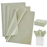 BEISHIDA 100 Sheets Sage Green Tissue Paper Bulk, Wrapping Tissue Paper for Gift Bags, 14 x 20 Inch Gift Wrap for Birthday Wedding Graduation DIY Crafts Holiday Flowers