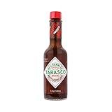 TABASCO® Brand Roasted Pepper Sauce, Rich & Savory Hot Sauce, Glass Bottle, Made with Vine-Ripe Red Peppers, Fresh Garlic & Onions, Great on Sandwiches & More, 5 Fl Oz (Pack of 1)