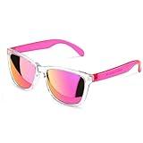 COLOSSEIN Sunglasses Womens,Classic Square Frame UV400 Mirrored Lens, Pink Sunglasses Fit For Beach,Vacation,Driving