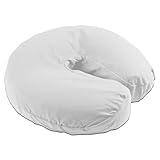 Body Linen Simplicity Poly Cotton Massage Face Cradle Covers - Clean, Crisp Fabric for Frequent Use and Washing, Colorfast and Latex-Free, Fits All Standard Massage Tables (50 Pack, White)
