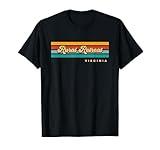 Vintage Sunset Stripes Rural Retreat, Virginia T-Shirt