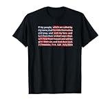 American Flag Christian Scripture 2 Chronicles 7:14 T-shirt T-Shirt