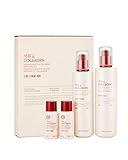 The Face Shop Pomegranate & Collagen Skincare Set | Deep Revitalizing Emulsion for Moisture Barrier Strengthening | Plump & Smoothen Skin | Korean Skincare Set, K-Beauty