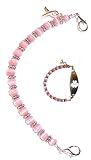 Hidden Hollow Beads Women's 6.5 or 5.5 inch Medical Alert ID Interchangeable Replacement Bracelet, Identification vital info tag Breast Cancer Awareness