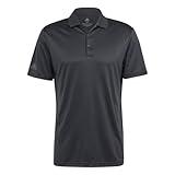 adidas Men's Performance Primegreen Polo Shirt, Black, Large