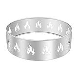 Hisencn Fire Pit Stand for Solo Stove Ranger, 304 Stainless Steel Fire Pit Accessories for Solo Stove Ranger, Fireplace Stand for Camping Fire pits, Also for Other 15" Firepit