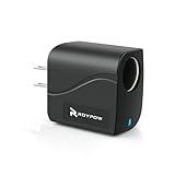 RoyPow AC to DC Converter Power Supply Transformer 2A/24W AC/DC Adapter 110V/120V to 12V Car Cigarette Lighter Socket, 110V/120V to 12V Converter, Not for Pump, Inflator