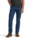 Wrangler Authentics Men's Regular Fit Comfort Flex Waist Jean, Dark Stonewash, 36W x 30L