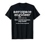 Aerospace Engineer Definition Funny Engineering Gift T-Shirt