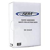 Security Engineered Machinery SEM Shredder Waste Collection Bags (50 Plastic Bags/case)