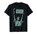 Resist Satue Of Liberty Protest Civil Rights Men Women Kids T-Shirt