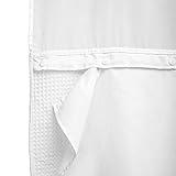 Barossa Design Fabric Snap-in Shower Curtain Liner Replacement, Removable & Washable, Hotel Style, 70x54, White
