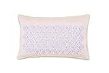 FSA HSA Eligible Kanjo Premium Unscented Acupressure Pillow - 100% Undyed Cotton Linen - Buckwheat Chaff Fill - Relieves Back Pain and Neck Pain