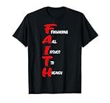 Faith Forwarding All Issues To Heaven Christian Design Retro T-Shirt