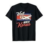 Visit North Korea Retro Flag Pyongyang Kim Jong Gift T-Shirt