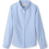 Lands' End Uniform Girls Long Sleeve Oxford Blue Kids 12