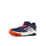 New Balance Dynasoft Nitrel V6 Running Shoe, Nb Navy/Neo Flame/Sea Salt, 13 US Unisex Little Kid
