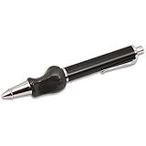 The Pencil Grip Heavyweight Ballpoint Pen with Grip, Ergonomic and Best Pens for Smooth Writing, 2.4 Oz- TPG-651, Black