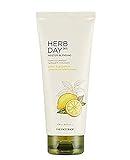 The Face Shop Herb Day 365 Master Blending Cleansing Foam Lemon & Grapefruit | Dead Cells & Makeup Residues Removal with Refreshing Sensation | Skin Residues Removal & Naturally Derived, 5.7 Fl Oz
