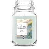Yankee Candle Large Jar Scented Candle with up to 150 Hour Burn Time, Premium Plant Wax Blend for Consistent Burn, 22 oz Jar Candle with Room Filling Fragrance, Beach Walk