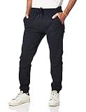 WT02 mens Twill Jogger Casual Pants, New New Navy, Large US