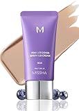 MISSHA M PERFECT COVER SERUM BB CREAM No.23 Natural Beige-Light/Medium with Cool/Neutral Undertone, Skin Tint, Tinted Moisturizer, Skin Care Foundation Makeup,Superfood Complex,Glass Skin, 1.18 Fl oz