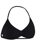AUROLA Influence Strappy Bra Sports Bras for Women, Backless Padded Impact Strappy Bra for Workout Gym Yoga with Removable Cups,Black,M