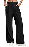 Ewedoos Wide Leg Stretchy Work Pants Slacks for Women Business Casual Pants High Waisted Waffle 26''/28'' Dress Pants
