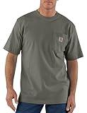 Carhartt Men's Loose Fit Heavyweight Short-Sleeve Pocket T-Shirt (Also Available in Big, Dusty Olive, 3X-Large Tall