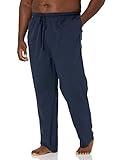Amazon Essentials Men's Cotton Knit Pajama Pant, Navy, Medium