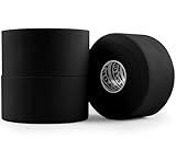 Hampton Adams | As Seen on Shark Tank | Orignial Athletic Sports Tape (3-Pack) | 45ft Rolls | Very Strong Easy Tear NO Sticky Residue | Best Tape for Athlete & Trainers | Fingers Ankles Wrist (Black)