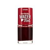 ETUDE Dear Darling Water Tint - Cherry Ade (9g) | Vivid Color Lip Stain with Moisturizing Weightless & Non-sticky Finish Lip Stain | Smudge-proof Lip Tint | Korean Makeup, Kbeauty