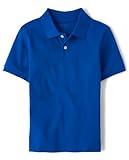 The Children's Place boys Uniform Pique Polo Shirt, Renew Blue, M 7 8 US