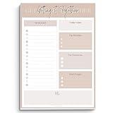 To Do List Notepad | Daily Planner, Brain Dump, Organizer and Priority List | 50 Undated Tear Away Sheets | A5 (Lux)