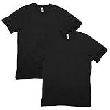 American Apparel CVC T-Shirt, Style G2001CVC, Black (2-Pack)