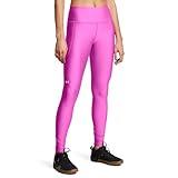 Under Armour Womens HeatGear Armour High No-Slip Waistband Pocketed Leggings, (572) Vivid Magenta / / White, XX-Large