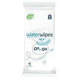 WaterWipes On The Go Wipes, 99.9% Water-Based Wipes for Travel, Sports, and to Refresh Skin, Unscented & Hypoallergenic, 28 Count (Pack of 1), Packaging May Vary
