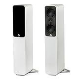Q Acoustics 5040 Floorstanding Speaker Satin White (Single Speaker-Order Two Units) Stereo System for Home Entertainment Center, Surround Sound TV/Record Player