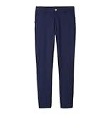 French Toast Boys' Slim Fit Tapered Leg Stretch Twill Pant, Navy