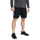Under Armour Men's Woven Wordmark Shorts, (001) Black / / White, Large