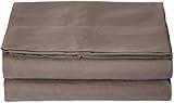 Luxury Flat Sheet on Amazon Elegant Comfort Wrinkle-Free 1500 Premier Hotel Quality 1-Piece Flat Sheet, King Size, Grey